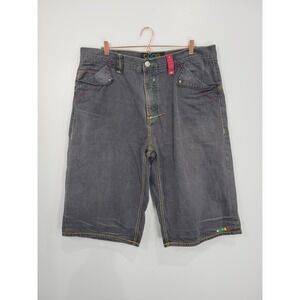 Coogi Authentic Australian Mens W42 Baggy Denim Shorts Black The Art Of Life Y2K
